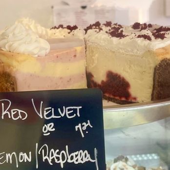 Sasscer's Cheesecakes - Lemon Raspberry Cheesecake Slice or Red Velvet Slice - Bakeries Near Me - Ventnor City, New Jersey Sasscer's Cheesecakes - Lemon Raspberry Cheesecake Slice or Red Velvet Slice - Bakeries Near Me - Ventnor City, New Jersey
