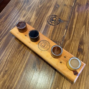 Three Mile Brewing - Beer flight - Breweries Near Me - Davis, California Three Mile Brewing - Beer flight - Breweries Near Me - Davis, California