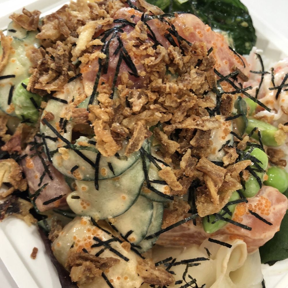 Poke Rainbow - Salmon Small Poke Bowl - Poke Near Me - Redondo Beach, California Poke Rainbow - Salmon Small Poke Bowl - Poke Near Me - Redondo Beach, California
