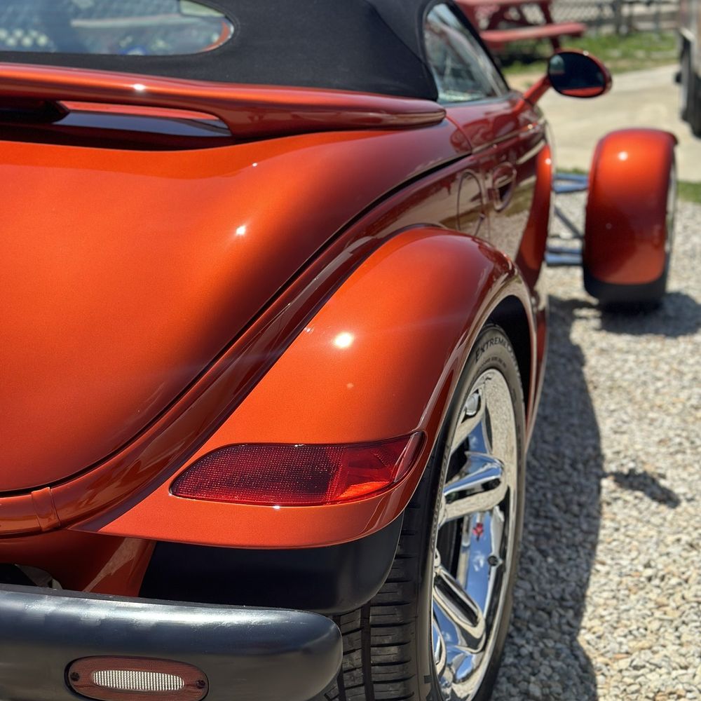 Texas Shine Doctor - Orange prowler from the back side. - Auto Detailing Near Me - Cypress, Texas Texas Shine Doctor - Orange prowler from the back side. - Auto Detailing Near Me - Cypress, Texas