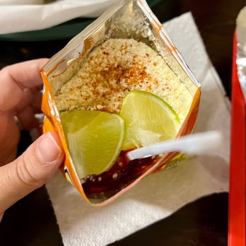 Quesa Loco - Corn with Spicy Cheetos in a bag - Latin American Near Me - Orlando , Florida