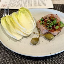 Duck pate with endive