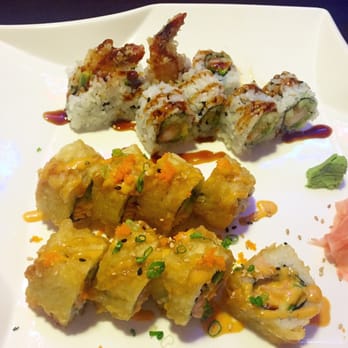 Sakura Sushi - Shrimp tempura roll & a specialty roll. - Sushi Bars Near Me - West Des Moines, Iowa Sakura Sushi - Shrimp tempura roll & a specialty roll. - Sushi Bars Near Me - West Des Moines, Iowa