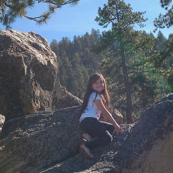 Logan Shoals Vista Point - My daughter climbing a boulder - Parks Near Me - Zephyr Cove, Nevada