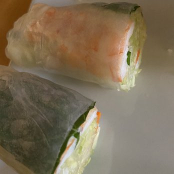 Circles Contemporary Thai - Shrimp Summer Rolls cut up - Thai Near Me - Philadelphia, Pennsylvania