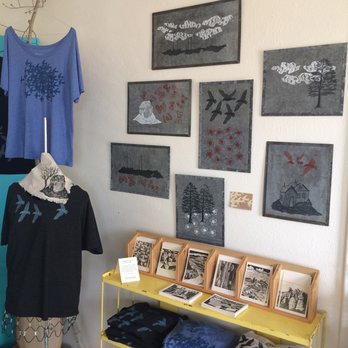 Home and Range - Artist/owner Rosie Carter's prints on recycled tin, tees and other home goods. - Art Galleries Near Me - Cortez, Colorado