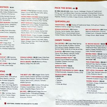 Taco Bamba - Back of menu - Tacos Near Me - Rockville, Maryland Taco Bamba - Back of menu - Tacos Near Me - Rockville, Maryland