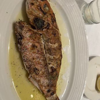 Bahari Estiatorio - SYNAGRIDA (red snapper olive oil and lemon and charcoal grilled ) - Greek Near Me - Astoria, New York