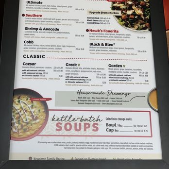 Newk's Eatery - the menu for the restaurant - Pizza Near Me - Fort Worth, Texas