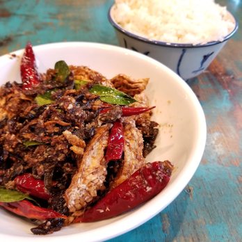 Kopitiam - Criss cross mushrooms with chili - Malaysian Near Me - New York, New York Kopitiam - Criss cross mushrooms with chili - Malaysian Near Me - New York, New York