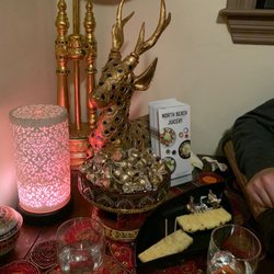 Thai Body Works - Water, pineapple slices and chocolate at the end of the massage.