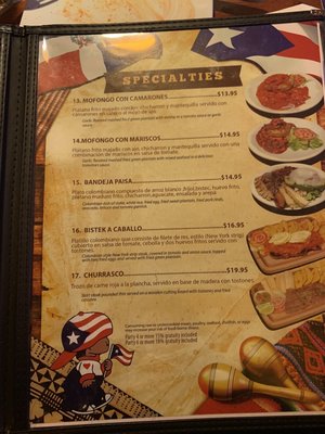 Menu photo 5 La Caribeña Restaurant Milwaukee, WI