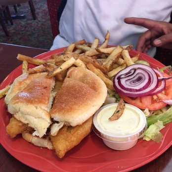 Red Rooster Cafe - Fish Filet Sandwich. Crispy fish & crunchy buns. - Diners Near Me - Denver, Colorado Red Rooster Cafe - Fish Filet Sandwich. Crispy fish & crunchy buns. - Diners Near Me - Denver, Colorado