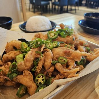 Mama Lu's Dumpling House - Salt and pepper squid lunch special - Dim Sum Near Me - Tustin, California Mama Lu's Dumpling House - Salt and pepper squid lunch special - Dim Sum Near Me - Tustin, California