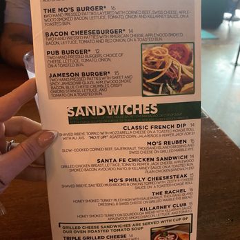 Mo's Irish Pub - Menu - Irish Near Me - Cypress, Texas