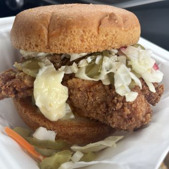 Joyland - Gluten Free Fried Chicken Sandwich - New American Near Me - Nashville, Tennessee Joyland - Gluten Free Fried Chicken Sandwich - New American Near Me - Nashville, Tennessee