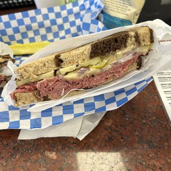 Big Belly Deli - Marble Ryebread, so soft with pastrami and special sauce - Salad Near Me - Lodi, California Big Belly Deli - Marble Ryebread, so soft with pastrami and special sauce - Salad Near Me - Lodi, California