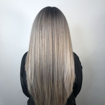 Xcellent Hair Square - What appeared to them as ash blonde but you could clearly tell there were different colors everywhere - Hair Salons Near Me - Flushing, New York