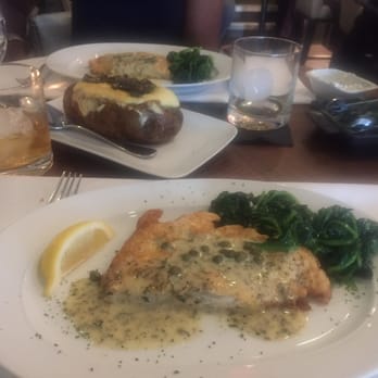 Steak 48 - Chicken, twice baked truffle potato and sautéed spinach - Steakhouses Near Me - Houston, Texas Steak 48 - Chicken, twice baked truffle potato and sautéed spinach - Steakhouses Near Me - Houston, Texas