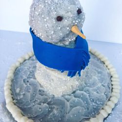 Quarantine Qakes - Vanilla-Frosted Chocolate Snow Man
