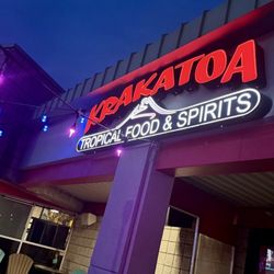 Krakatoa Tropical Food & Spirits - Signage pa-pow!