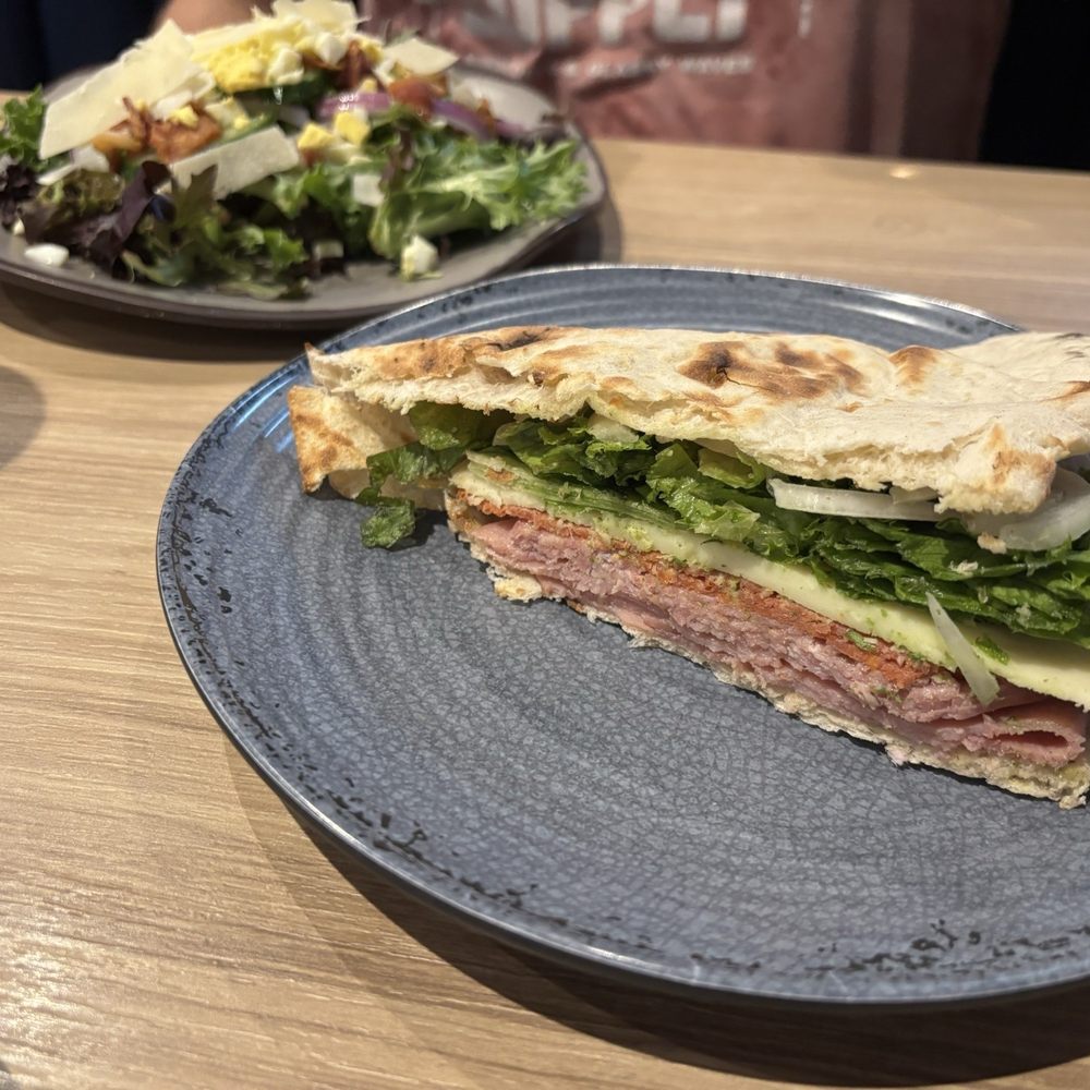 Coughlin's Law Kitchen & Brew Pub - Wedgie.. I had cut in half to share w my hubby, so the sandwich is pretty big. Salad looked fresh - American Near Me - Pittsburgh, Pennsylvania