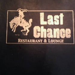Last Chance Restaurant & Lounge - Menu cover