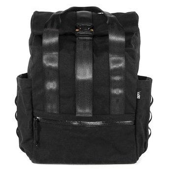 Defy Bags - VerBockel Rolltop Backpack | Black Wax Canvas | Exterior Pocket - Accessories Near Me - Chicago, Illinois