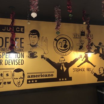 Strange Brew Cafe - Walls across from the coffee bar - Cafes Near Me - Binghamton, New York Strange Brew Cafe - Walls across from the coffee bar - Cafes Near Me - Binghamton, New York