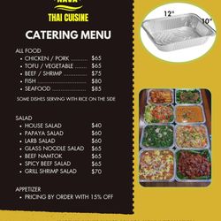Nava Thai Cuisine - Catering Menu