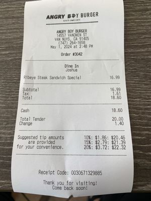 Angry Boy Burger (Drive thru) by null