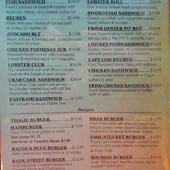 Brax Landing Restaurant - Menu page 2 of 3 23Nov2024 - Seafood Near Me - Harwich Port, Massachusetts Brax Landing Restaurant - Menu page 2 of 3 23Nov2024 - Seafood Near Me - Harwich Port, Massachusetts