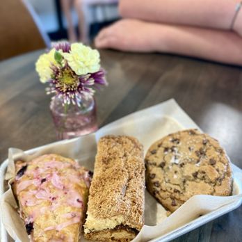 Hush Coffee Roasters - Cherry scone, coffee cake and chocolate chip sea salt cookie - Coffee Roasteries Near Me - Murrieta, California