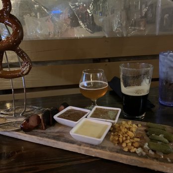 OHSO Brewery- Gilbert - pretzel board w/ sausage - Breweries Near Me - Gilbert, Arizona