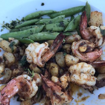 Anthony's Beach Cafe - Shrimp potatoes and snow peas - Seafood Near Me - Edmonds, Washington
