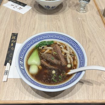 Duan’s Kitchen - Beef Noodle Soup (Top Spicy  bottom Not Spicy). - Noodles Near Me - Cupertino, California