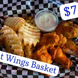 RedRock Saloon - 6 Original Buffalo Wings with Waffle Fry's Basket just $7