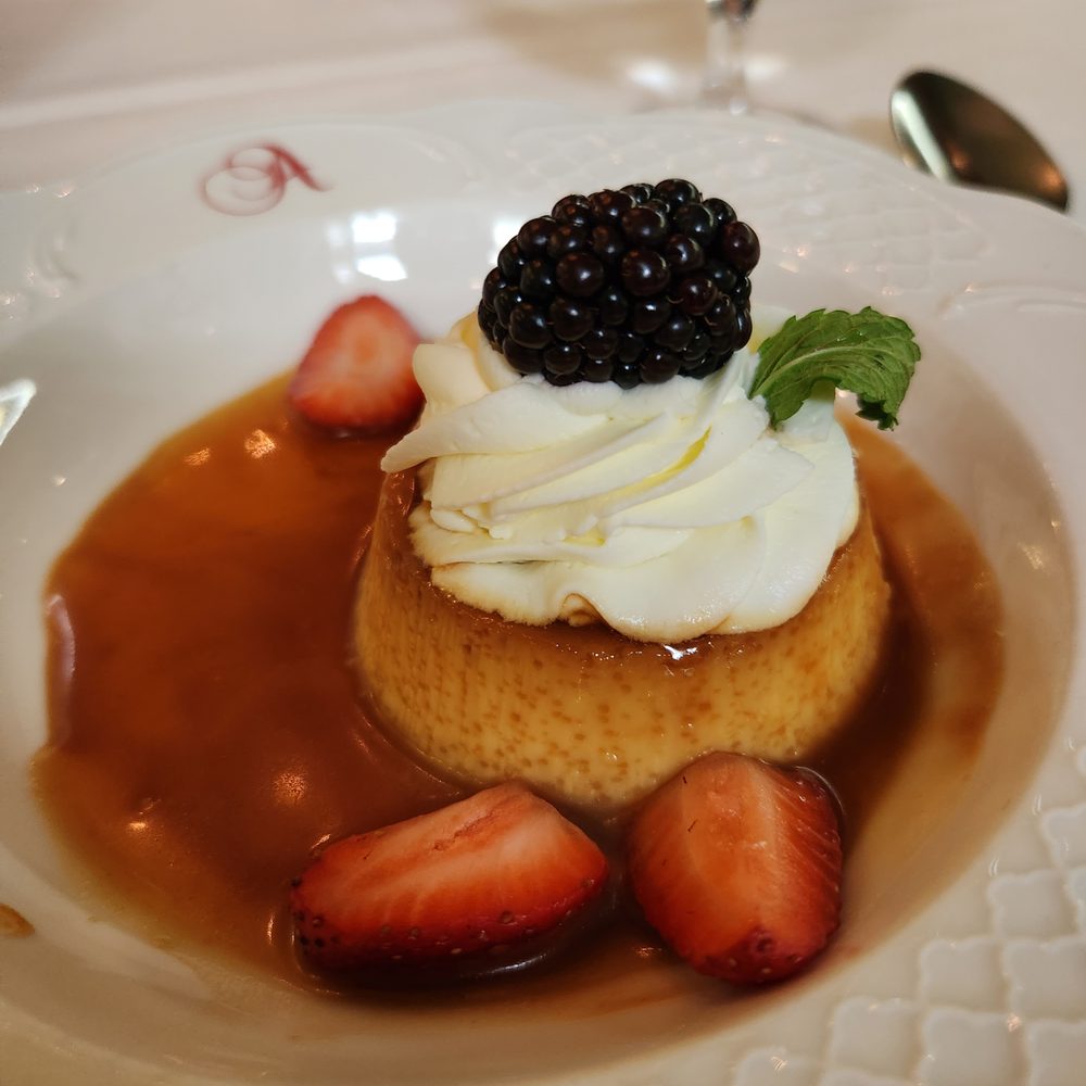 Taberna del Alabardero - The flan is very heavy on cinnamon! - Spanish Near Me - Washington, DC, District of Columbia