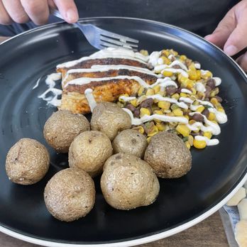 MadFish - This was the Maui Mau. special with roasted potatoes & corn bean cold salad Delicious! - Seafood Near Me - Seaside Park, New Jersey MadFish - This was the Maui Mau. special with roasted potatoes & corn bean cold salad Delicious! - Seafood Near Me - Seaside Park, New Jersey