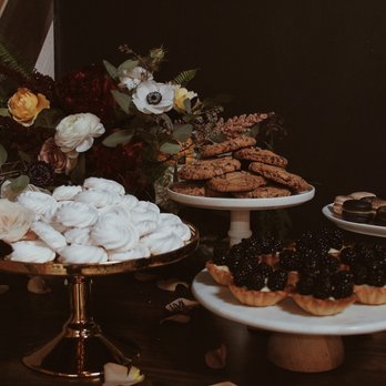 Petite Astorias - a variety of desserts on a table - Desserts Near Me Petite Astorias - a variety of desserts on a table - Desserts Near Me