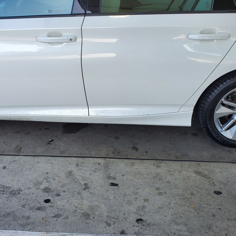 Dirt left on bottom side of car. Dirt left on bottom side of car.
