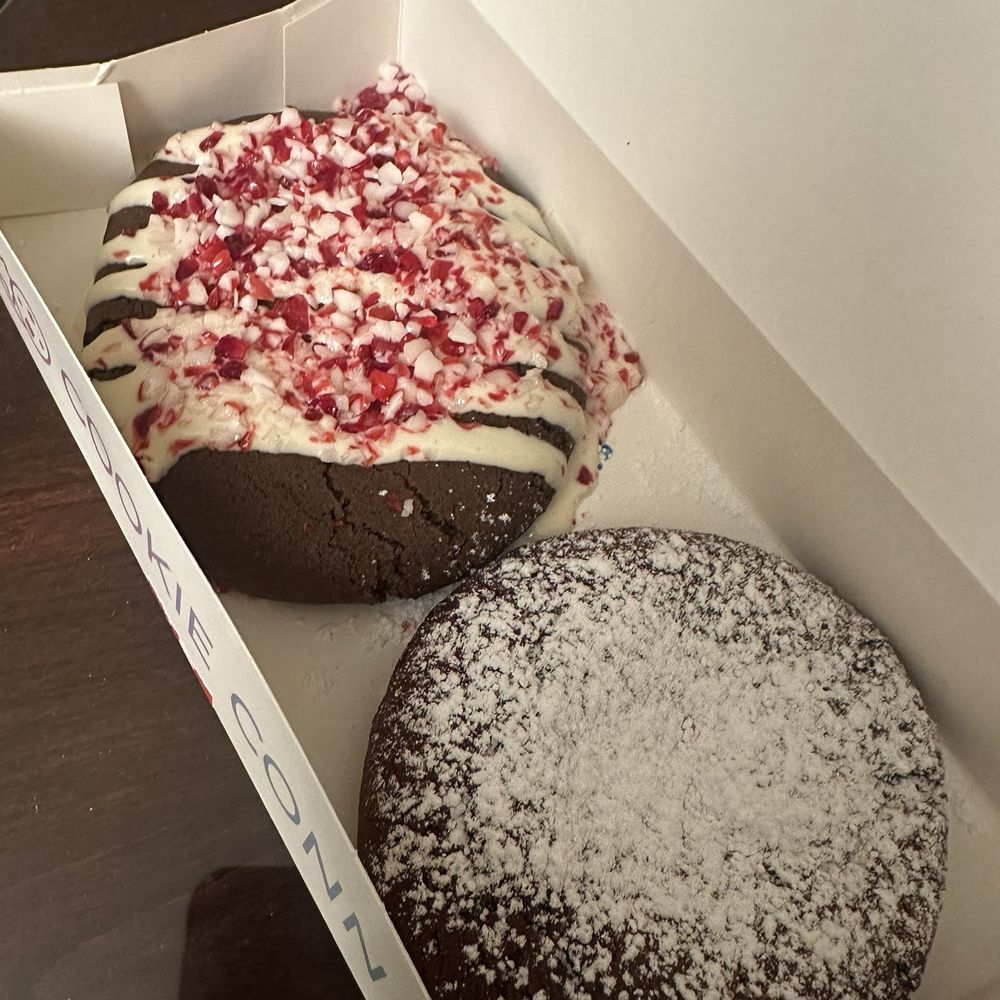 Peppermint mocha brownie cookie Red velvet molten lava cookie