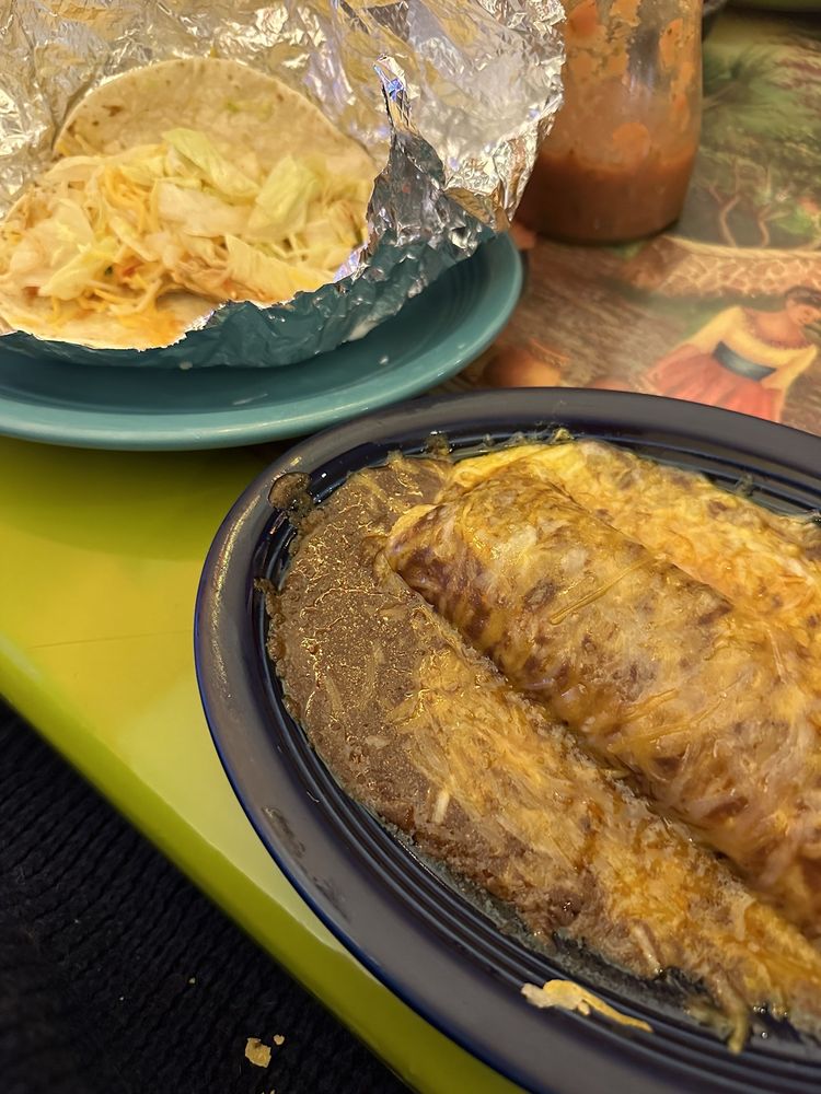 Food from El Dorados Mexican Restaurant