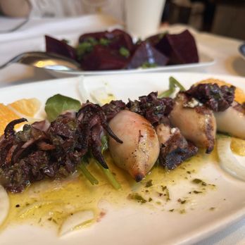 Kokkari Estiatorio - Beet salad and grilled calamari - Greek Near Me - San Francisco, California Kokkari Estiatorio - Beet salad and grilled calamari - Greek Near Me - San Francisco, California