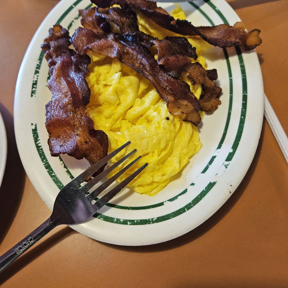 Scrambled eggs and bacon Scrambled eggs and bacon