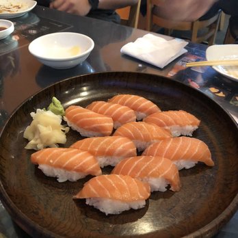 Sushi Zen - 5 orders of salmon nigiri $4.50 for 2 pieces - Sushi Bars Near Me - Mill Creek, Washington Sushi Zen - 5 orders of salmon nigiri $4.50 for 2 pieces - Sushi Bars Near Me - Mill Creek, Washington