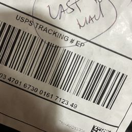 "LAST MAIL", threatening to refuse mail service for dropping off small bubble mailers.