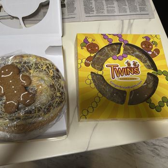 Twin's Burgers and Sweets - Both king cakes plain cinnamon and praline pecan - Desserts Near Me - Lafayette, Louisiana Twin's Burgers and Sweets - Both king cakes plain cinnamon and praline pecan - Desserts Near Me - Lafayette, Louisiana