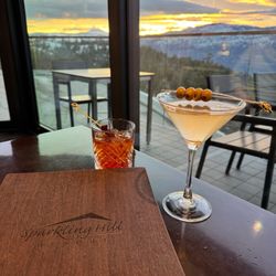 Drinks at sunset in Barrique & Java