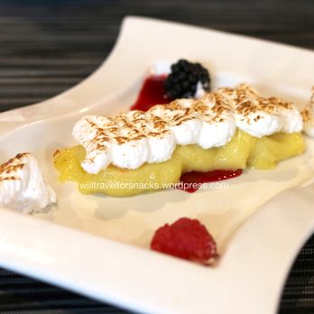 Taste Kitchen - Lemon meringue dessert ($11) - lemon curd, toasted meringue, raspberry coulis - Desserts Near Me - Ann Arbor, Michigan Taste Kitchen - Lemon meringue dessert ($11) - lemon curd, toasted meringue, raspberry coulis - Desserts Near Me - Ann Arbor, Michigan